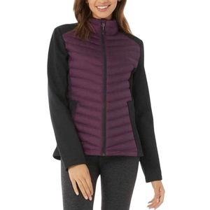Front Puffer Jacket in Purple Black from 32 Degrees, Size S, New with Tag